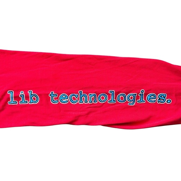 Vtg Lib Technologies Rare Graphic T Shirt Long Sleeve Crewneck L Skate Grunge - Picture 11 of 14